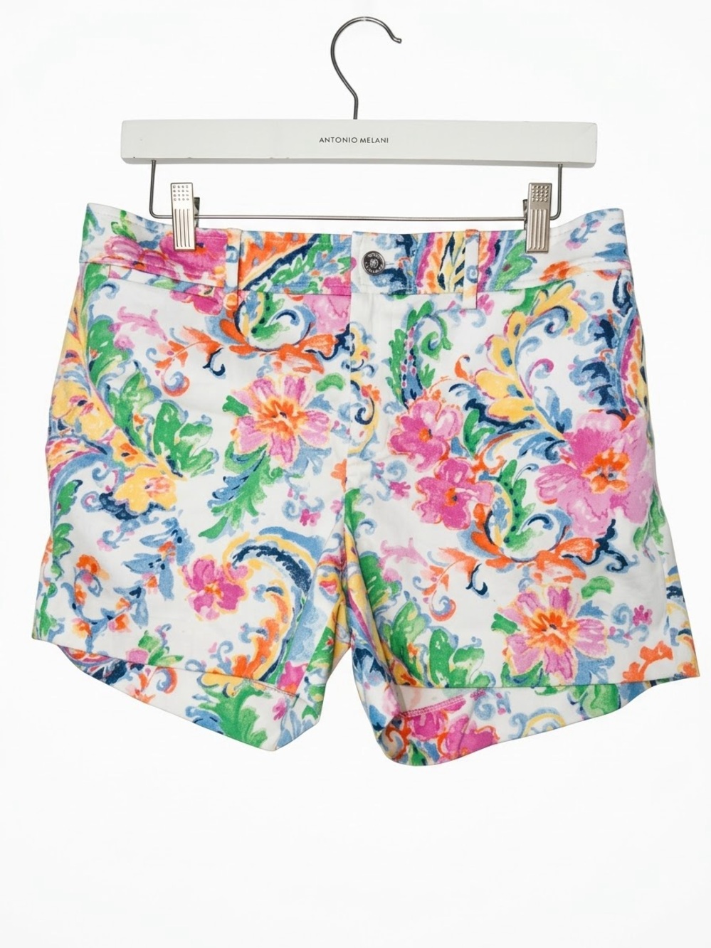 Lauren Ralph Lauren Floral Paisley Shorts Colorful Chino Stretch Vacation Preppy
